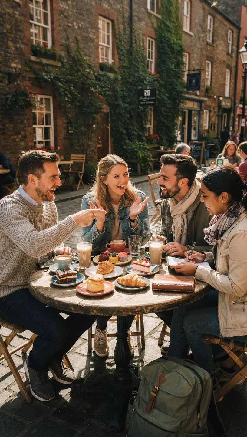 Travelers engaging with locals for authentic experiences